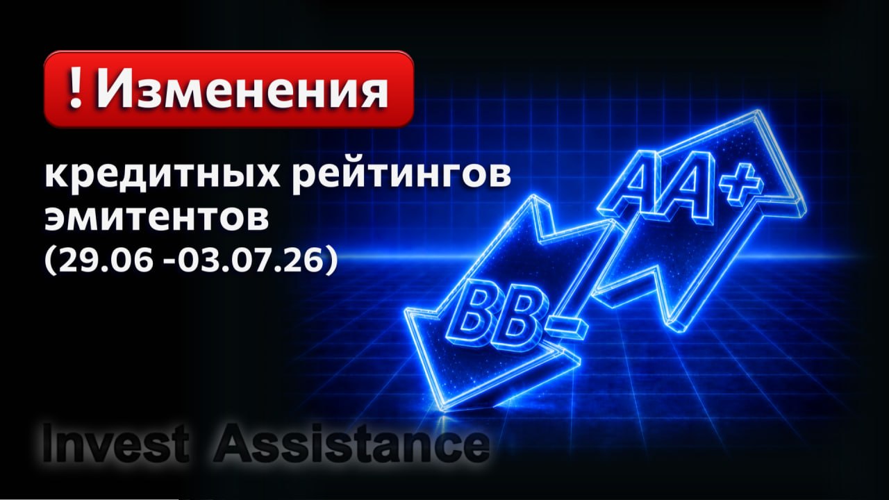 Изменения кредитных рейтингов (29.06-03.07.26)